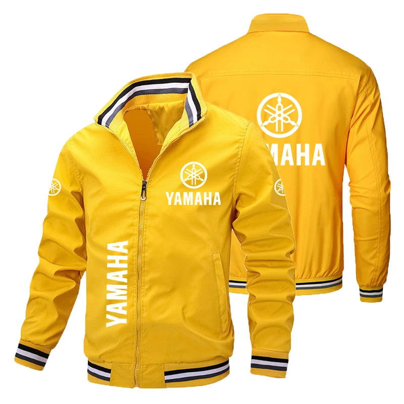 Motorsport Stand-Up Collar Zip Jacket – Men's Racing Graphic Outerwear