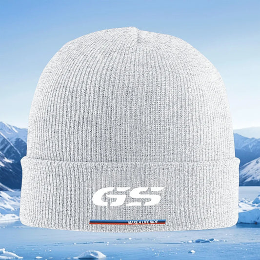 Motorcycle Rider Knit Beanie – Warm Winter Hat Unisex