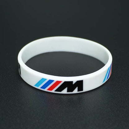 M Power Silicone Rubber Wristband – Flexible Sports Bracelet