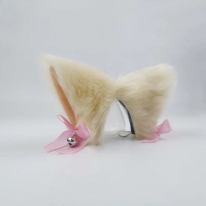 Plush Motorcycle Helmet Cat Ears