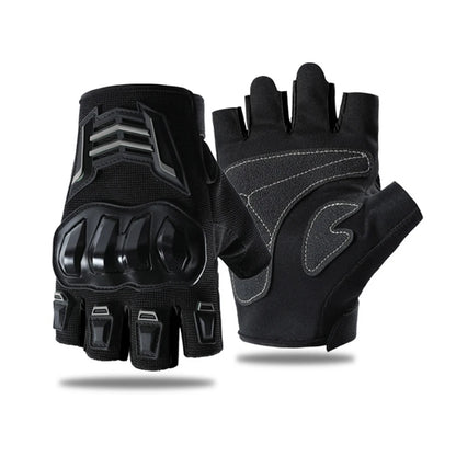 Gants d’été demi-doigts pour moto — Respirants | Résistants aux chutes | Unisexes | M–XL | 3 couleurs