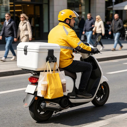 Motorcycle Helmet Hook Bracket – Double Hook Storage Box Mount