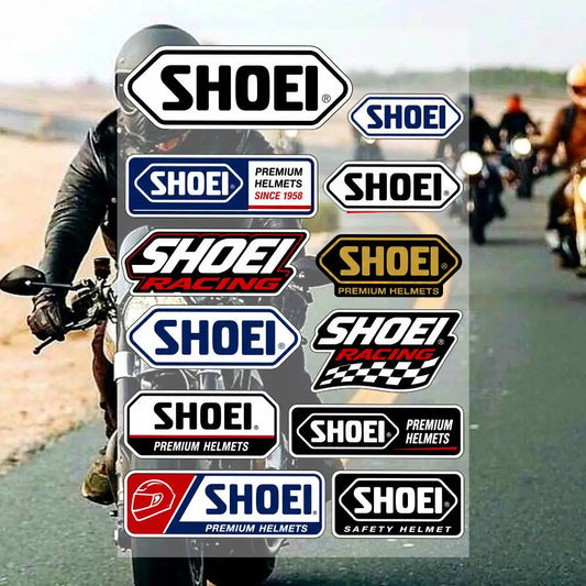 Motorcycle Racing Sticker Sheet – Waterproof PVC Decals