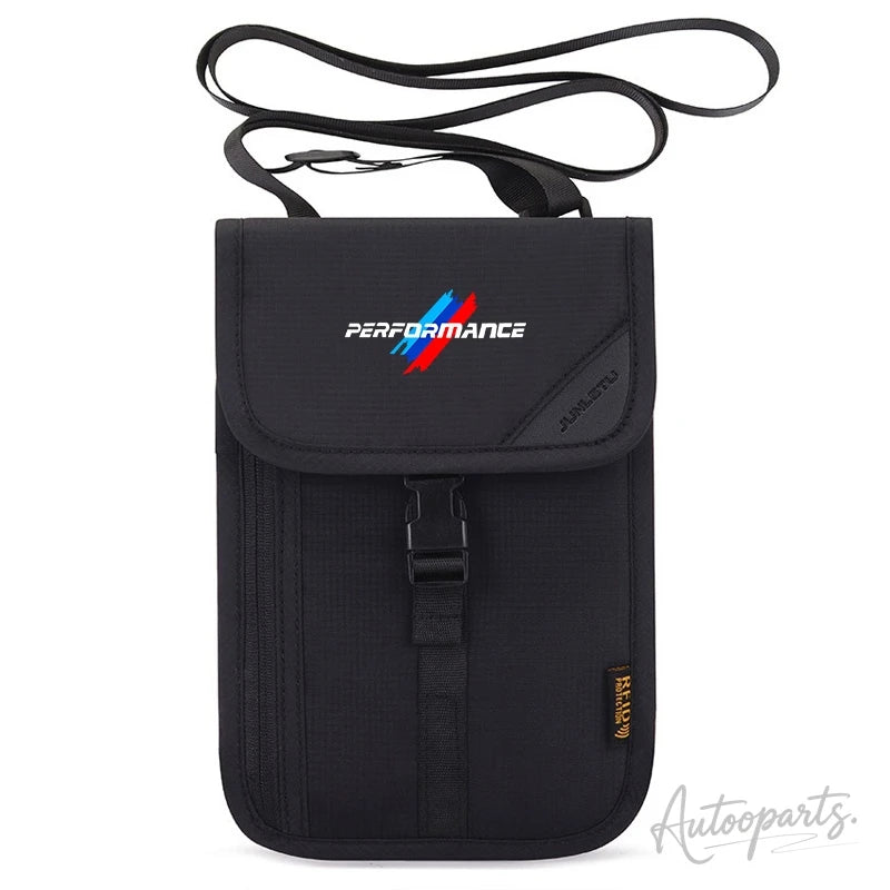 กระเป๋าคล้องคอใส่หนังสือเดินทางแบบ RFID Performance – กระเป๋าเดินทางพร้อมช่องใส่บัตรประจำตัว