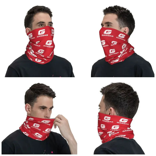 Motorcycle Windproof Neck Warmer Scarf – Printed Cycling Face Mask