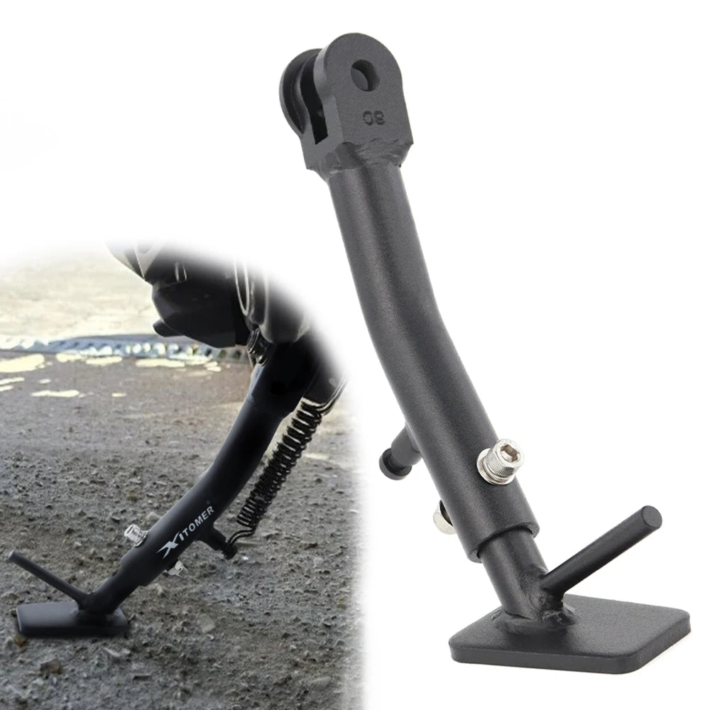 Adjustable Steel Motorcycle Kickstand – Lowered Bike Side Stand for NC750X 2021–2026