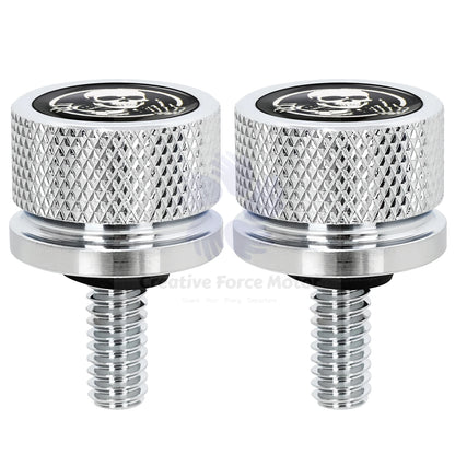 Skull CNC Rear Fender Seat Bolt Nut Kit – 1/4"-20 Seat Mount Tool-Free