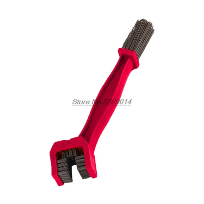 Brosse de nettoyage pour chaîne de moto – Double tête en nylon