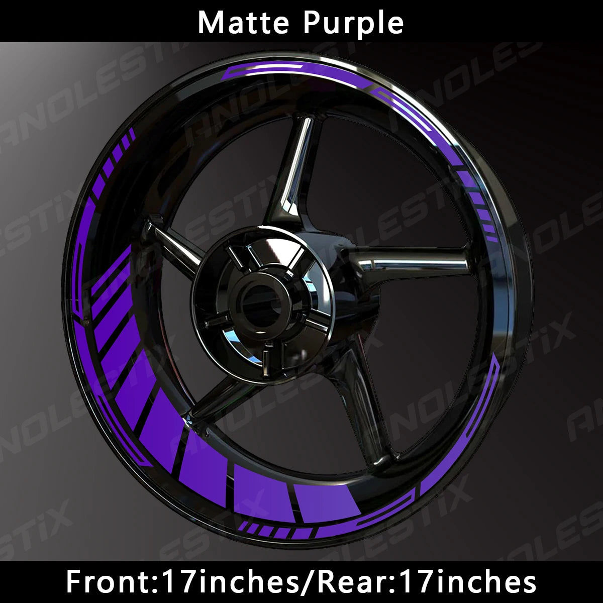 Reflective Motorcycle Wheel Rim Stickers – 17 Inch Hub Decals