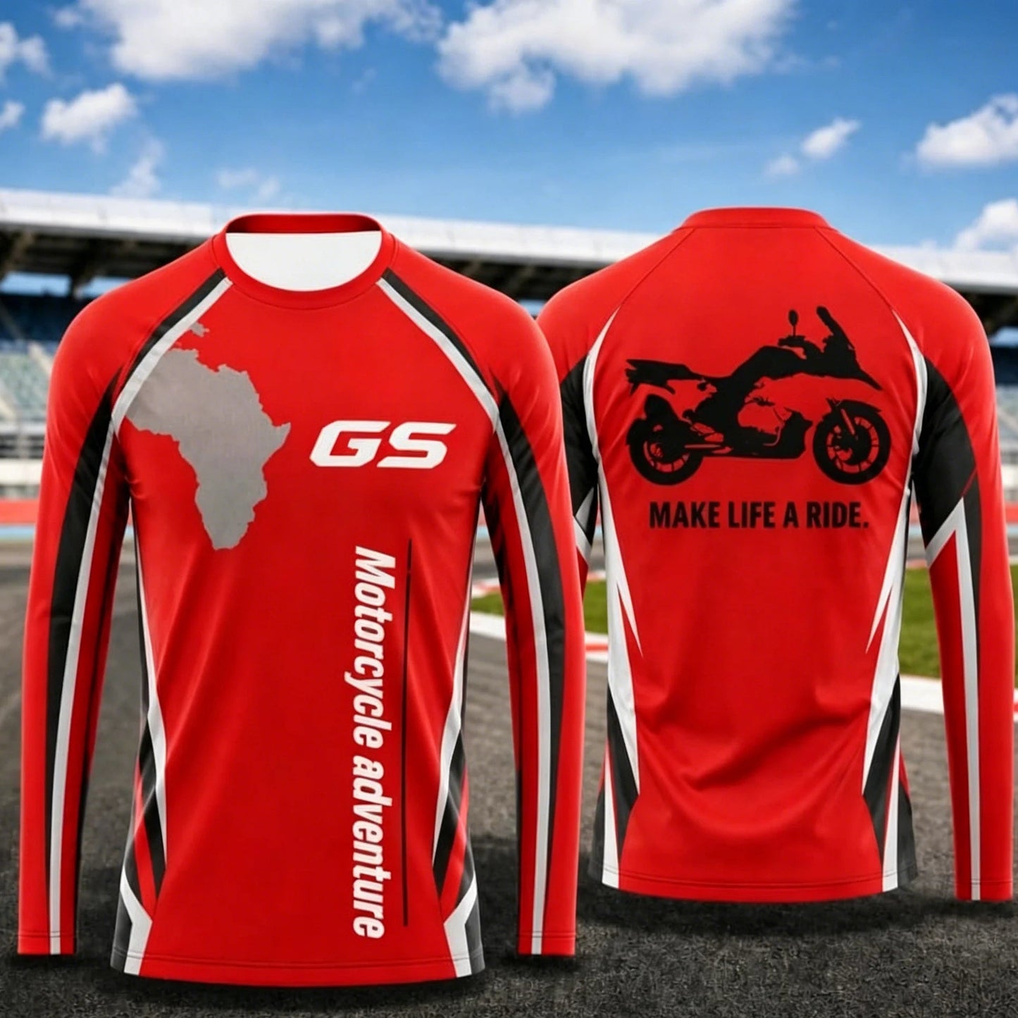 Motorcycle Long Sleeve Riding Jersey – Breathable, Anti-UV, Quick Dry – Men’s Outdoor Sport Shirt