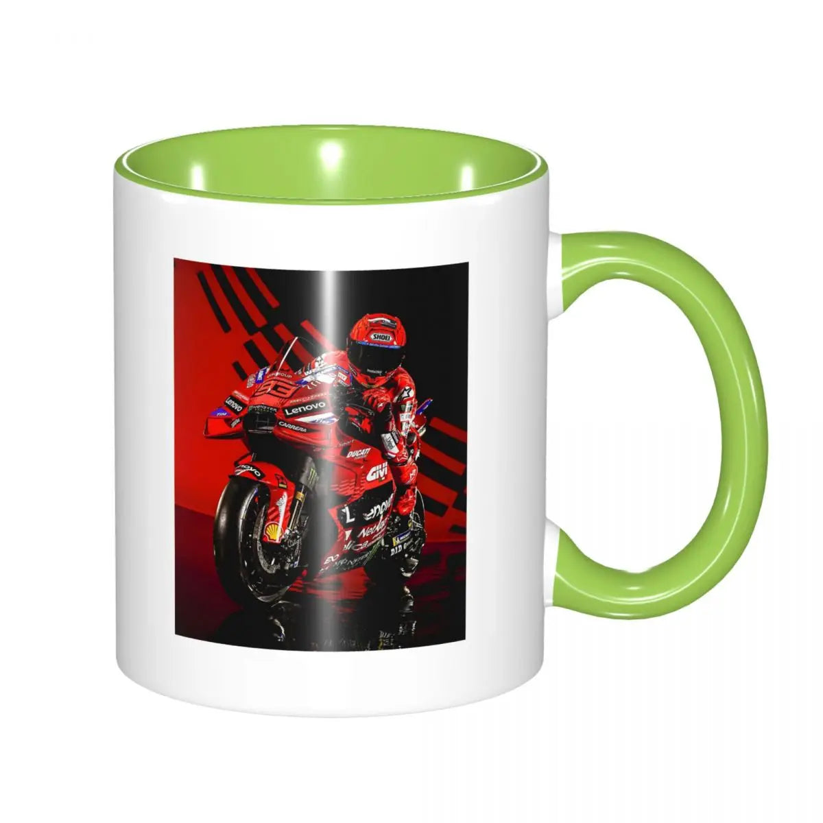 Mug à café de course moto – Tasse en céramique, cadeau pour motards
