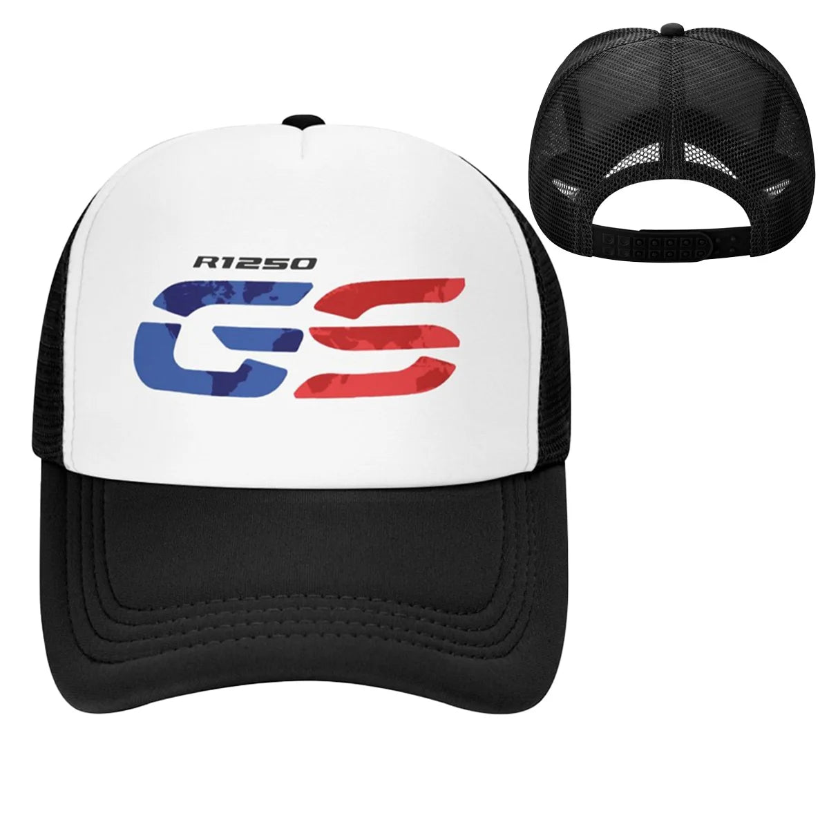 Motorcycle Trucker Hat — Breathable Mesh Baseball Cap, 10 Styles