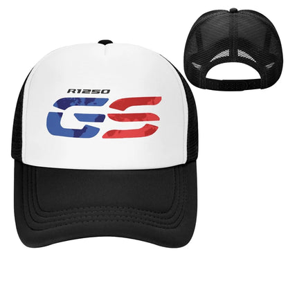 Motorcycle Trucker Hat — Breathable Mesh Baseball Cap, 10 Styles