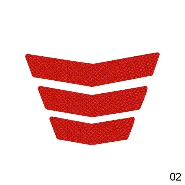 Reflective Motorcycle Arrow Stickers – Set of 3 | PVC Decal Tape