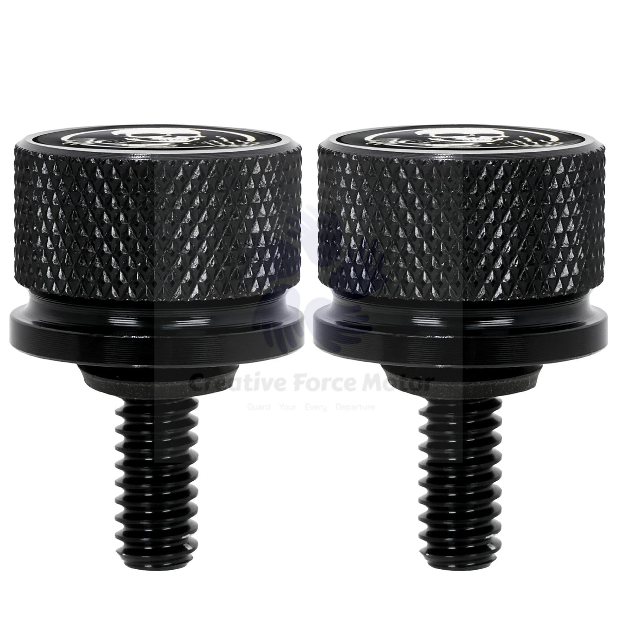 Skull CNC Rear Fender Seat Bolt Nut Kit – 1/4"-20 Seat Mount Tool-Free