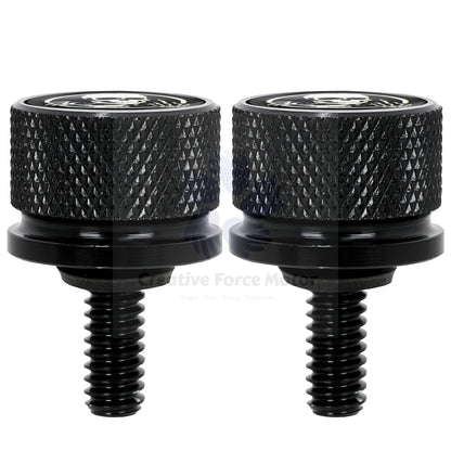 Skull CNC Rear Fender Seat Bolt Nut Kit – 1/4"-20 Seat Mount Tool-Free