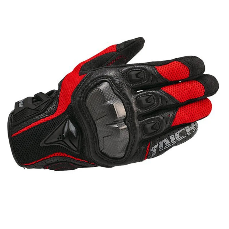 Men's Genuine Leather Motorcycle Gloves
