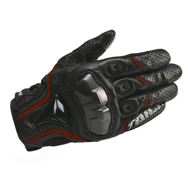 Men's Genuine Leather Motorcycle Gloves