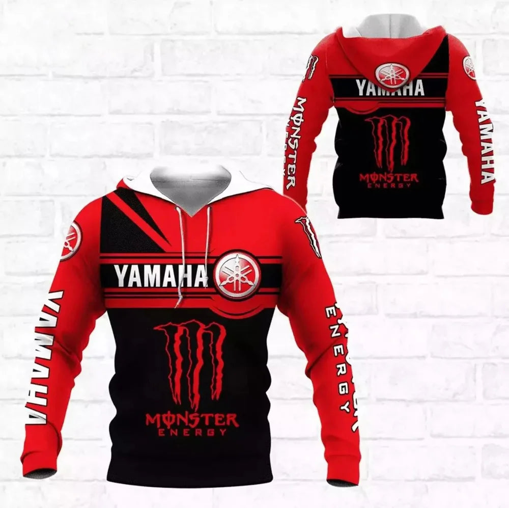 Motorcycle Off-Road Skull Print Hoodie | Men's & Women's Moto Sweatshirt