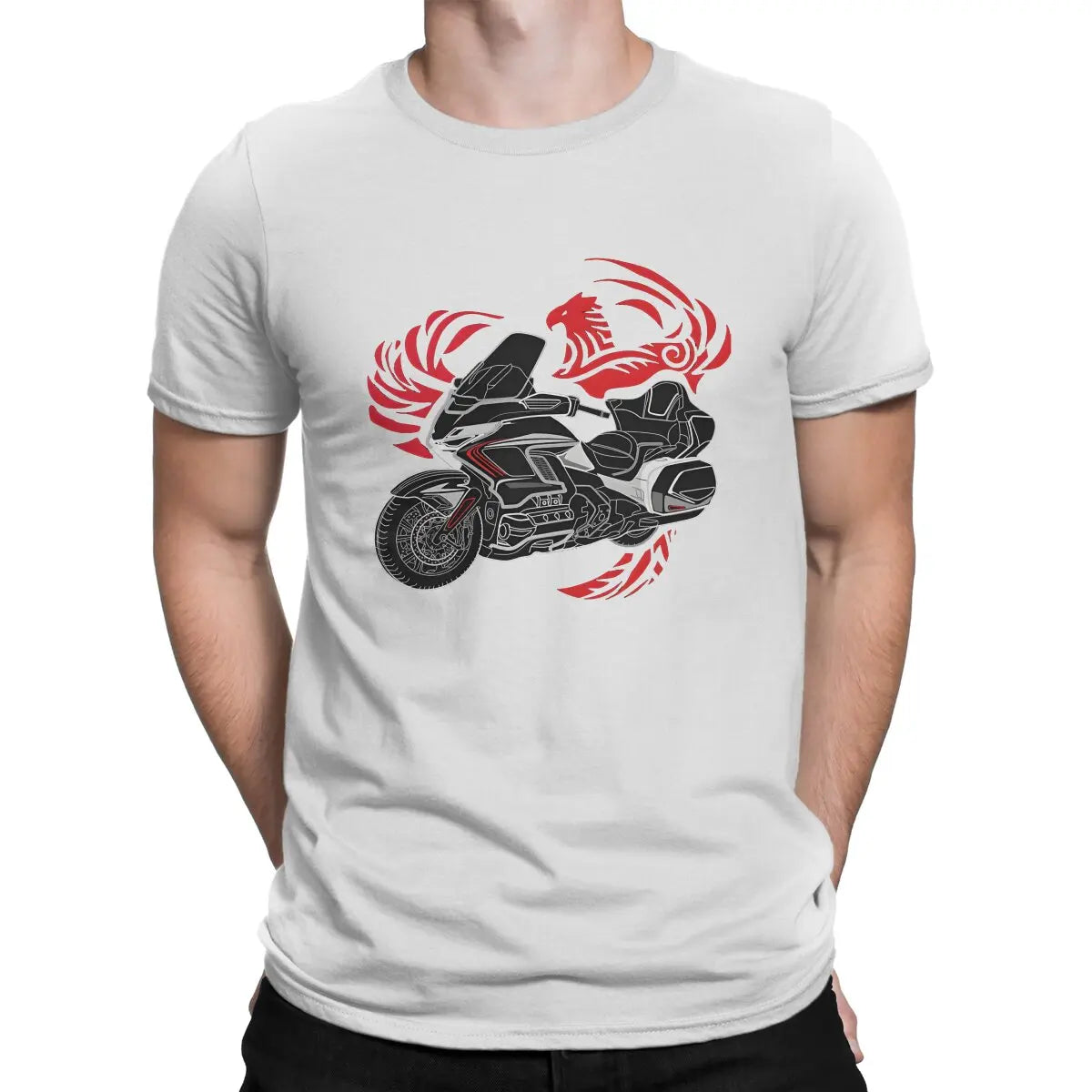 Goldwing Legend Motorcycle Graphic T-Shirt — Men's Cotton Tee
