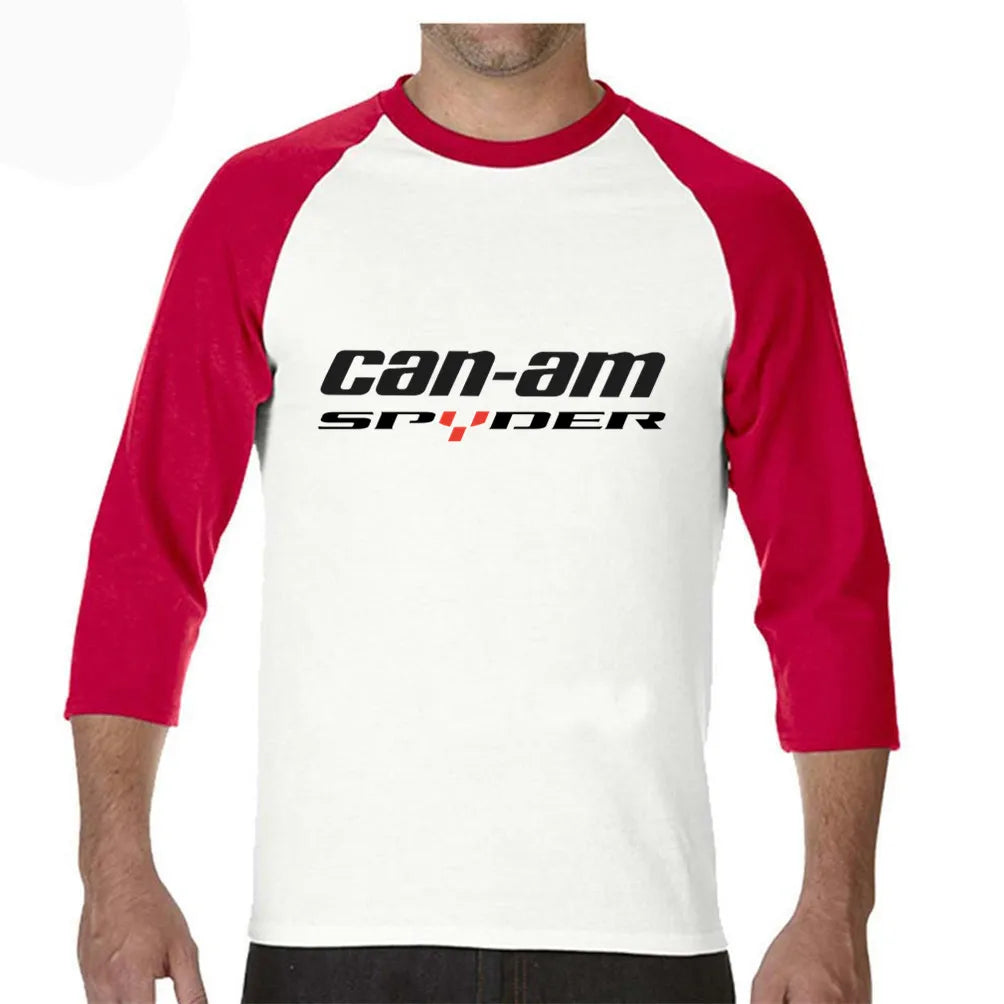 Maglietta grafica da uomo a maniche lunghe per motocicletta – T-shirt in cotone per motociclisti