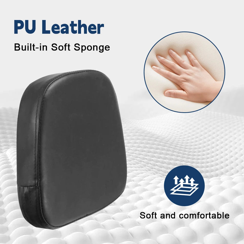 Coussin de dossier pour sissy bar de moto – Similicuir PU, compatible avec les cruisers universels
