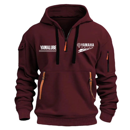 Motorsport Racing Hoodie – Multi-Pocket Half-Zip Moto Sweatshirt