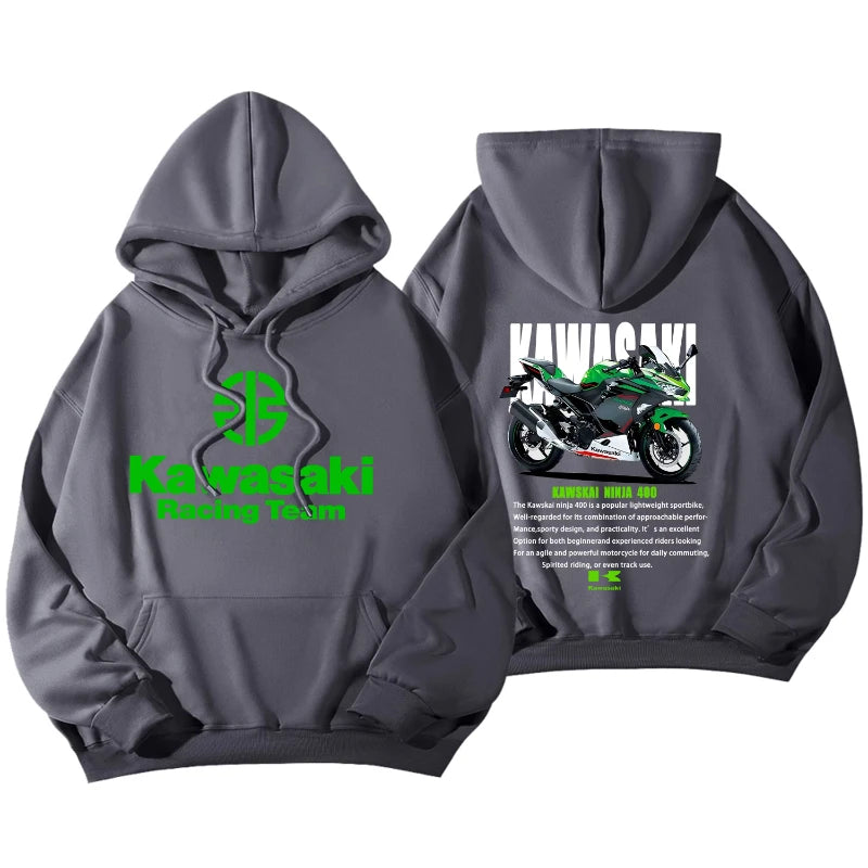 Ninja 400 Racing Team Hoodie – Motorcycle Print Sweatshirt
