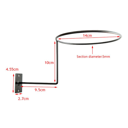 Metal Motorcycle Helmet Wall Stand – Anti-Corrosion Coated Hanger Rack