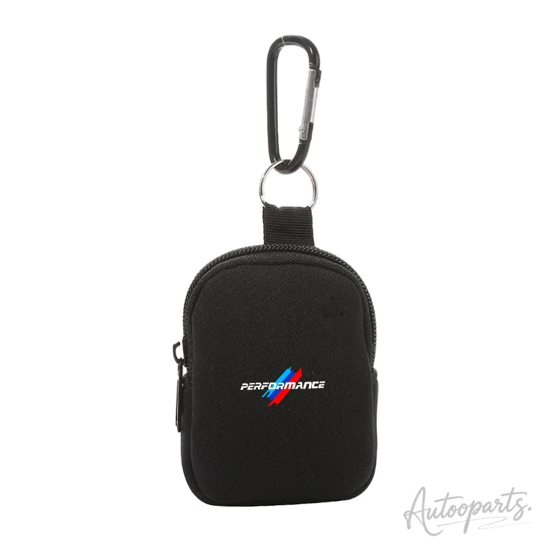 Performance Mini Coin Purse – Zipper Key Pouch with Carabiner Clip