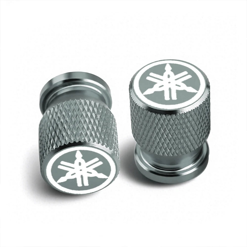 CNC Aluminum Motorcycle Tyre Valve Stem Caps – Set of 2