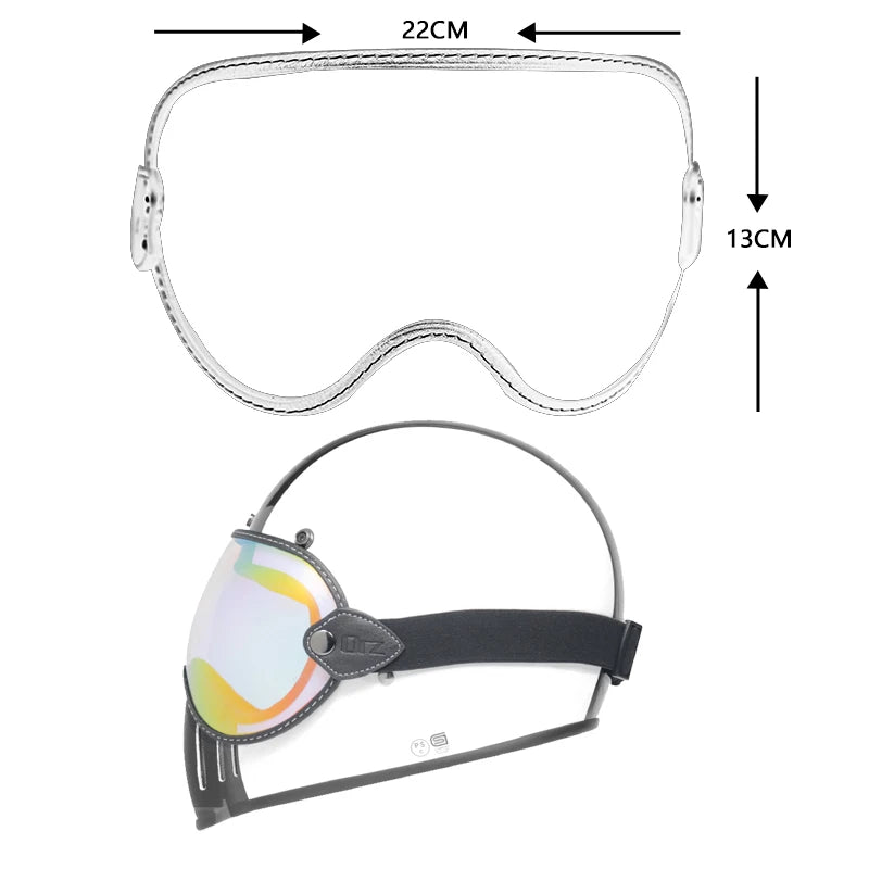 Retro Motorcycle Helmet Goggles – Bubble Lens All-Season