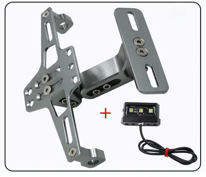 CNC Motorcycle Tail Tidy License Plate Holder with LED Light