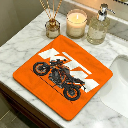 Serviette à main suspendue à motif moto – Tissu absorbant pour la cuisine et la salle de bains