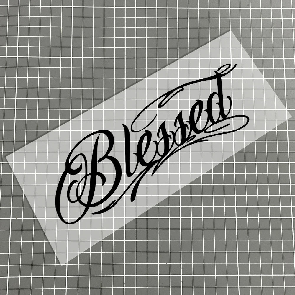 Blessed Motorcycle Sticker – Waterproof Vinyl Decal