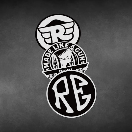 Retro Waterproof Reflective Motorcycle Stickers – 2Pcs Decals for Fuel Tank, Helmet & Fender