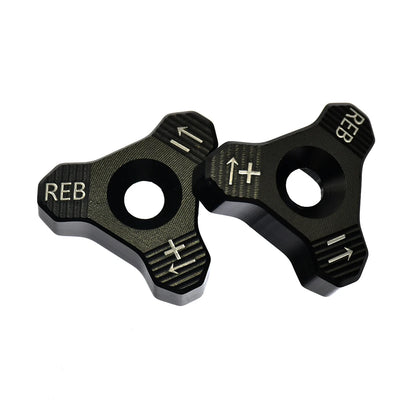 Regolatore CNC della manopola della forcella in alluminio ricavato dal pieno – Forcelle WP da 48 mm per moto da cross
