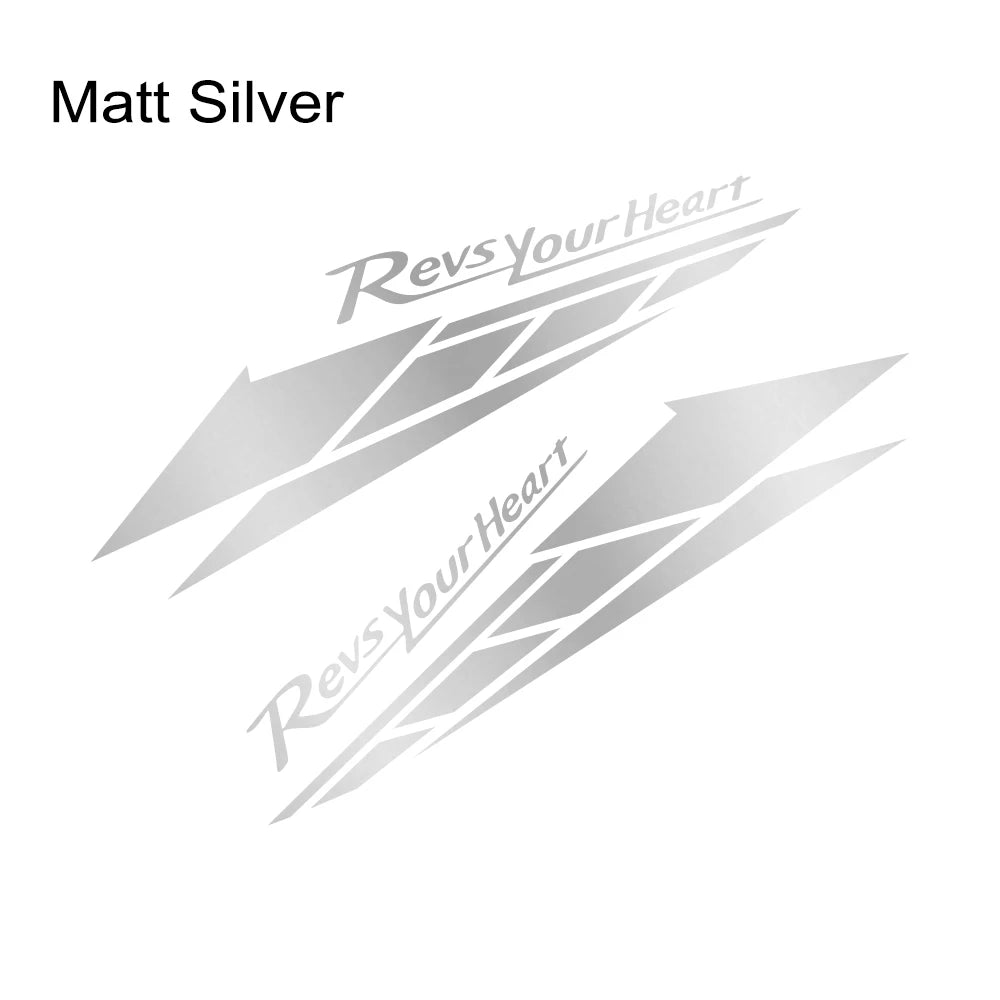 Motorcycle Heartbeat Decal Sticker – Waterproof Outdoor Vinyl 2-Pack