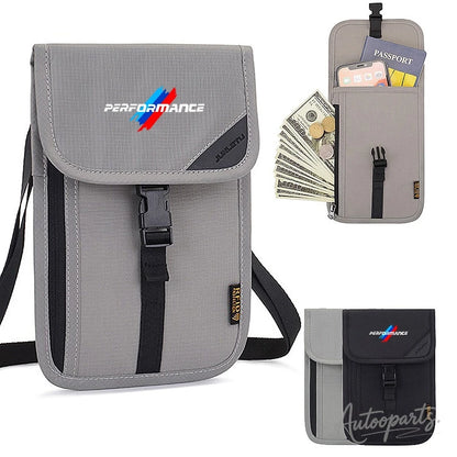 กระเป๋าคล้องคอใส่หนังสือเดินทางแบบ RFID Performance – กระเป๋าเดินทางพร้อมช่องใส่บัตรประจำตัว