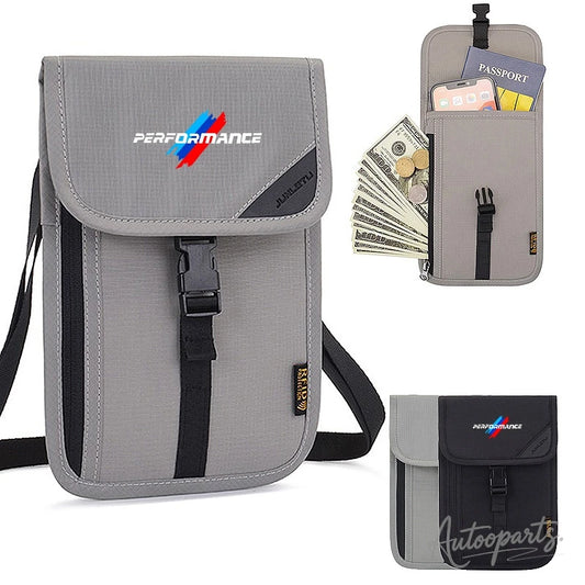 Performance RFID Passport Neck Pouch – Travel Wallet with ID Card Holder