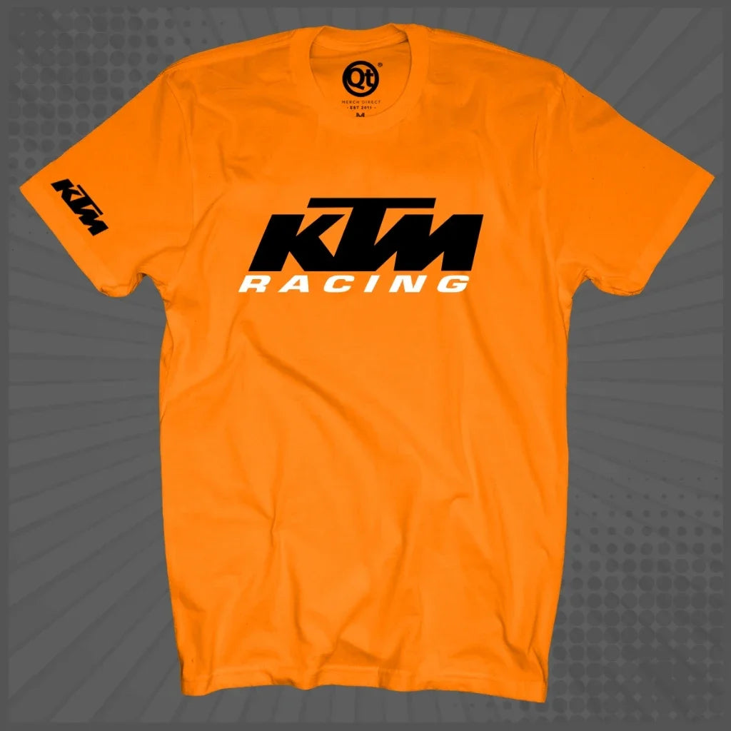 Camiseta de corrida de moto | 100% algodão | Gola redonda