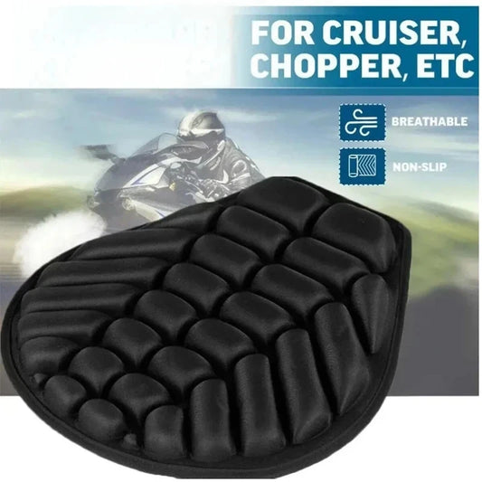 3D Motorcycle Seat Cushion – EVA Foam Breathable Comfort Pad