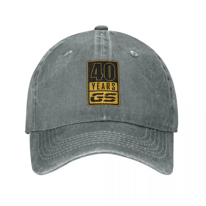 Distressed Motorcycle Baseball Cap – Washed Unisex Outdoor Hat
