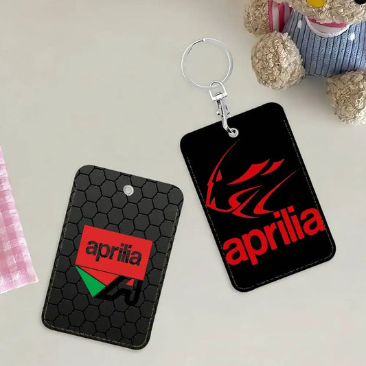 Racing Motorcycle Card Holder with Keyring – PU Leather Wallet