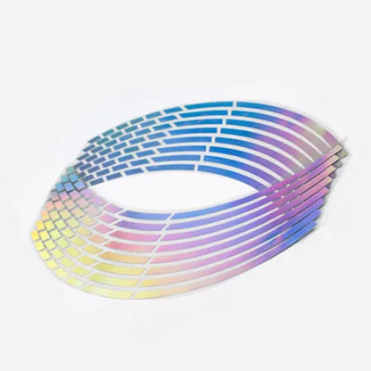 Motorcycle Wheel Rim Stripe Stickers – PVC Waterproof Decals for 17/18" Rims