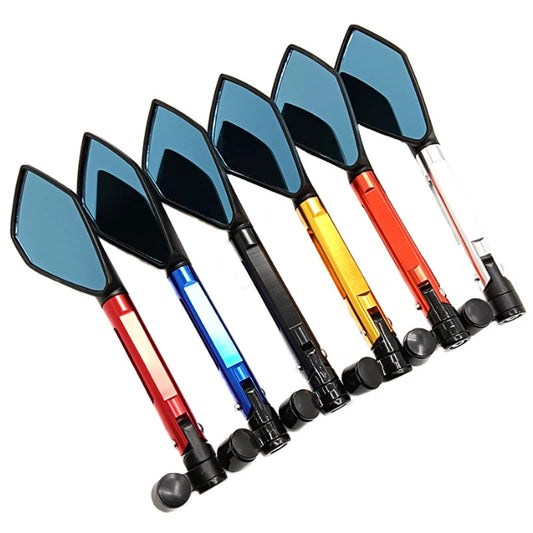 CNC Aluminum Motorcycle Rearview Mirrors – 8mm & 10mm Universal Fit