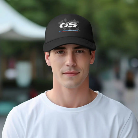 Motorcycle Trucker Hat — Breathable Mesh Baseball Cap, 10 Styles