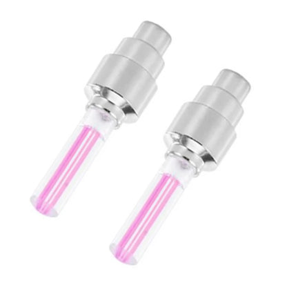 Motion-Activated LED Tire Valve Caps – Neon Flash Waterproof Universal Wheel Lights (2pcs)