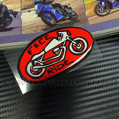 Cafe Racer Vintage Motorcycle Skull Sticker – Reflective PVC Decal for Helmet, Fuel Tank & Fender