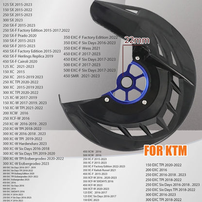 Front Brake Disc Guard – 22mm / 26mm Axle, ABS & Aluminium, Fits 275mm Discs